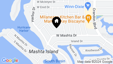 Map of 766 Curtiswood Dr, Key Biscayne FL, 33149
