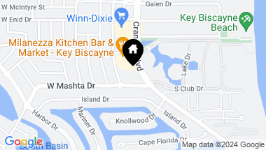 Map of 798 Crandon Blvd # 7C, Key Biscayne FL, 33149