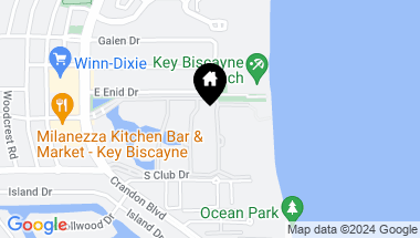 Map of 781 Crandon Blvd # 405, Key Biscayne FL, 33149