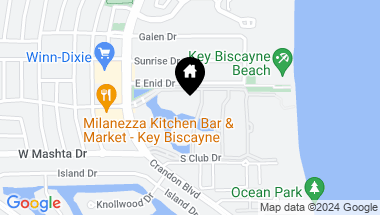 Map of 713 Crandon Blvd # 403, Key Biscayne FL, 33149