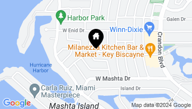 Map of 264 Westwood Dr, Key Biscayne FL, 33149