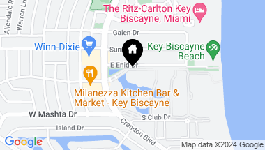 Map of 705 Crandon Boulevard 205, Key Biscayne FL, 33149