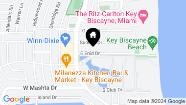 Map of 143 E Enid Dr # 22, Key Biscayne FL, 33149