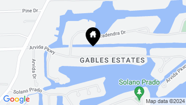 Map of 555 Arvida Pkwy, Coral Gables FL, 33156