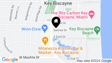 Map of 100 Sunrise Dr # 25, Key Biscayne FL, 33149