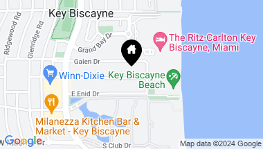 Map of 301 Sunrise Dr Unit: 3BW, Key Biscayne FL, 33149