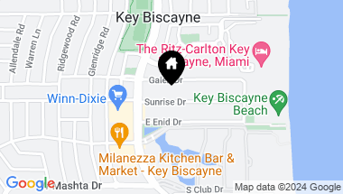 Map of 195 Sunrise Dr # 8, Key Biscayne FL, 33149