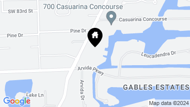 Map of 8565 Old Cutler Rd, Coral Gables FL, 33143