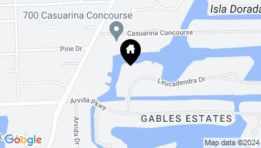 Map of 625 Leucadendra Dr, Coral Gables FL, 33156