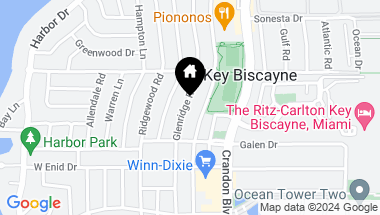 Map of 465 Glenridge Rd, Key Biscayne FL, 33149