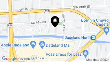 Map of 8395 SW 73rd Ave # 118, Miami FL, 33143