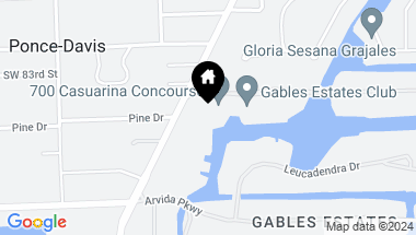 Map of 700 Casuarina Concourse, Coral Gables FL, 33143
