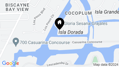 Map of 430 Costanera Rd, Coral Gables FL, 33143