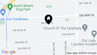 Map of 5931 SW 82nd St, South Miami FL, 33143
