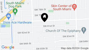 Map of 5991 SW 81st St, South Miami FL, 33143