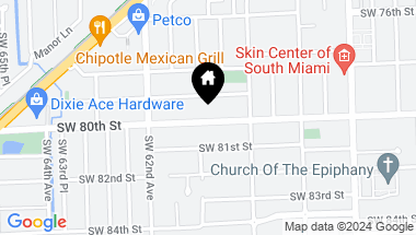 Map of 5991 SW 80th St, South Miami FL, 33143