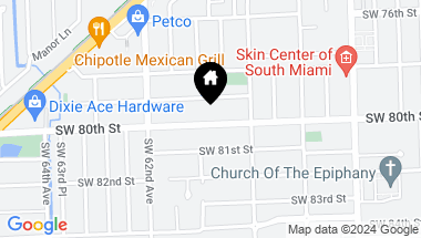 Map of 5989 SW 80th St, South Miami FL, 33143