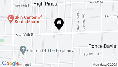 Map of 5290 SW 80 Street, Miami FL, 33143
