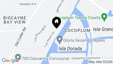 Map of 7805 Los Pinos Cir, Coral Gables FL, 33143