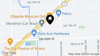 Map of 6250 SW 78th St, South Miami FL, 33143