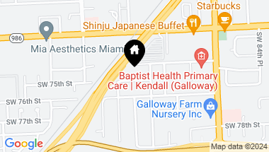 Map of 8955 SW 75th St, Miami FL, 33173