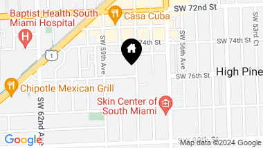 Map of 7548 SW 58th Ave, South Miami FL, 33143