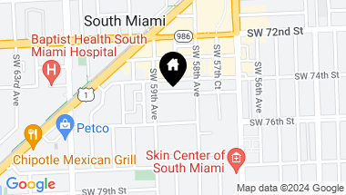 Map of 5864 SW 74th Ter # B, South Miami FL, 33143