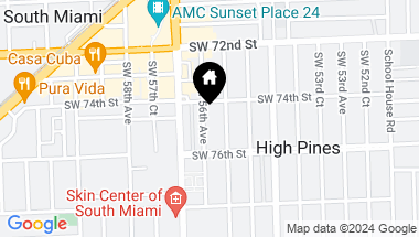 Map of 7425 SW 56th Ave, Miami FL, 33143