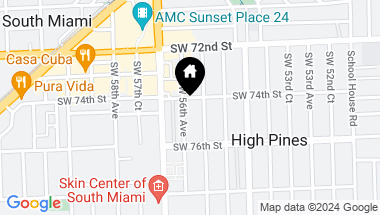 Map of 7415 SW 56th Ave # 0, Miami FL, 33143