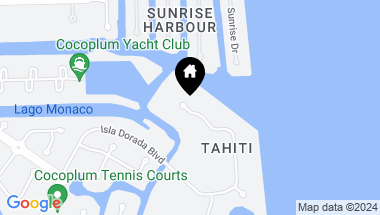 Map of 23 Tahiti Beach Island Rd, Coral Gables FL, 33143