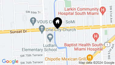 Map of 7220 SW 65 Avenue, South Miami FL, 33143