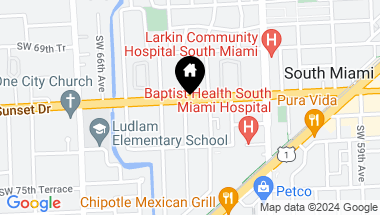 Map of 6330 Sunset Drive, South Miami FL, 33143