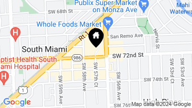 Map of 5777 SW 72nd St # 5777, South Miami FL, 33143
