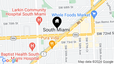 Map of 5975 Sunset Dr # 607, South Miami FL, 33143