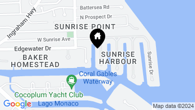 Map of 6870 Sunrise Pl, Coral Gables FL, 33133