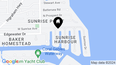 Map of 6819 Sunrise pl, Coral Gables FL, 33133