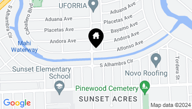 Map of 1060 Alfonso Ave, Coral Gables FL, 33146