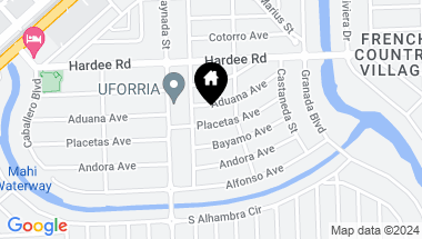 Map of 1021 Placetas Ave, Coral Gables FL, 33146