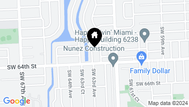 Map of 6291 SW 63rd Ave, South Miami FL, 33143