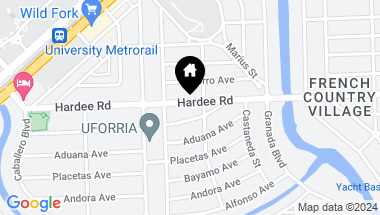 Map of 1010 Hardee Rd, Coral Gables FL, 33146