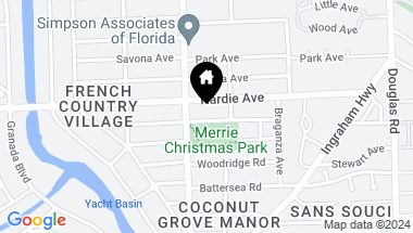 Map of 4141 Barbarossa Ave, Miami FL, 33133