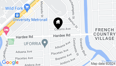 Map of 1009 Hardee Rd, Coral Gables FL, 33146