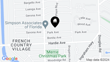 Map of 4115 Park Ave, Miami FL, 33133