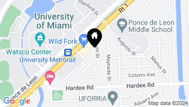 Map of 5800 Turin St, Coral Gables FL, 33146