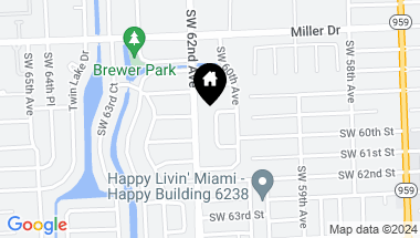 Map of 5908 SW 61st Ave, South Miami FL, 33143