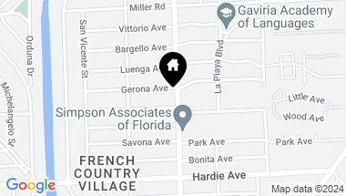 Map of 5726 S Le Jeune Rd, Coral Gables FL, 33146