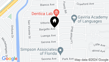 Map of 410 Bargello Ave, Coral Gables FL, 33146