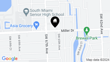 Map of Hair & Nail Salon For Sale on Miller Drive, Miami FL, 33165