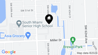 Map of 5440 SW 65 Ave Rd, South Miami FL, 33155