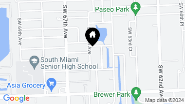 Map of 5231 SW 65th Ave, South Miami FL, 33155